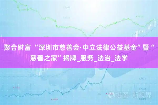 聚合财富 “深圳市慈善会·中立法律公益基金”暨“慈善之家”揭牌_服务_法治_法学