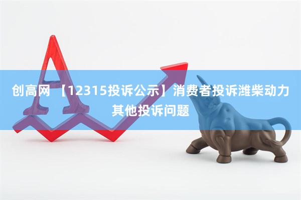 创高网 【12315投诉公示】消费者投诉潍柴动力其他投诉问题