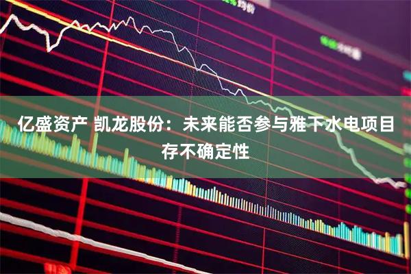 亿盛资产 凯龙股份：未来能否参与雅下水电项目存不确定性